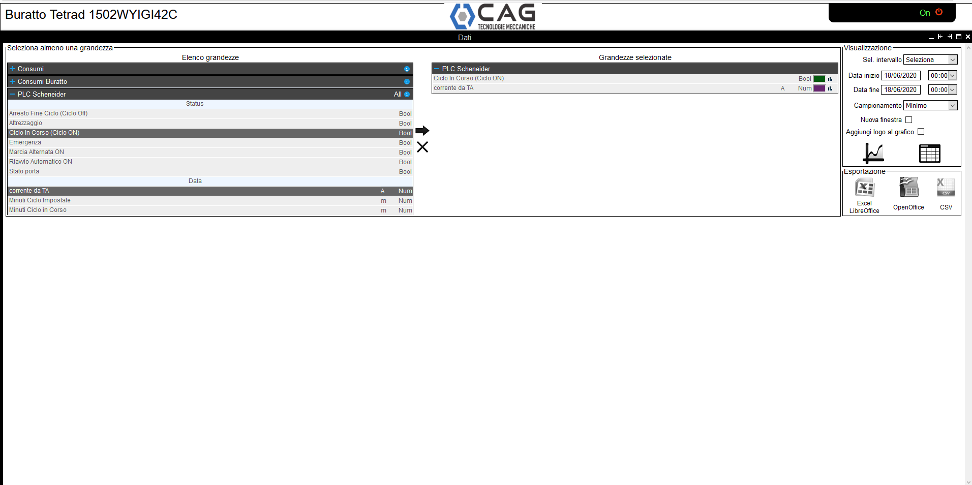 selezione dati-CAG